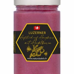 Honig mit Heidelbeeren