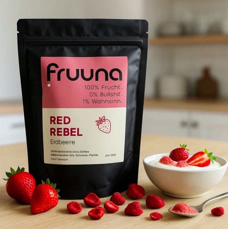 Gefriergetrocknete Früchte 6 Gefriergetrocknete Erdbeeren